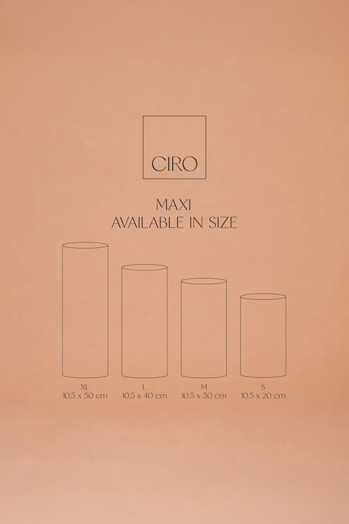 CIRO kaars Alba Maxi | Handgemaakt & Flameless
