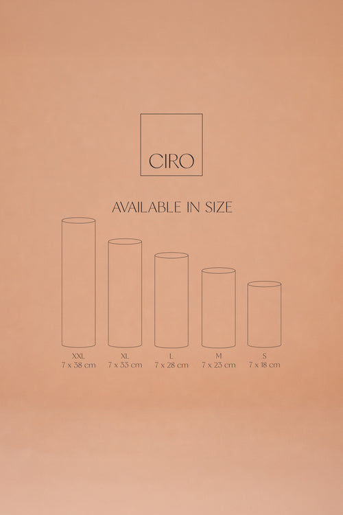CIRO  Malva Regular Satin | Flameless candlelight