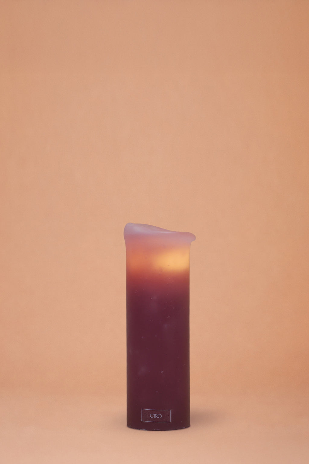 CIRO kaars Malva Regular Satin | Handgemaakt & Flameless
