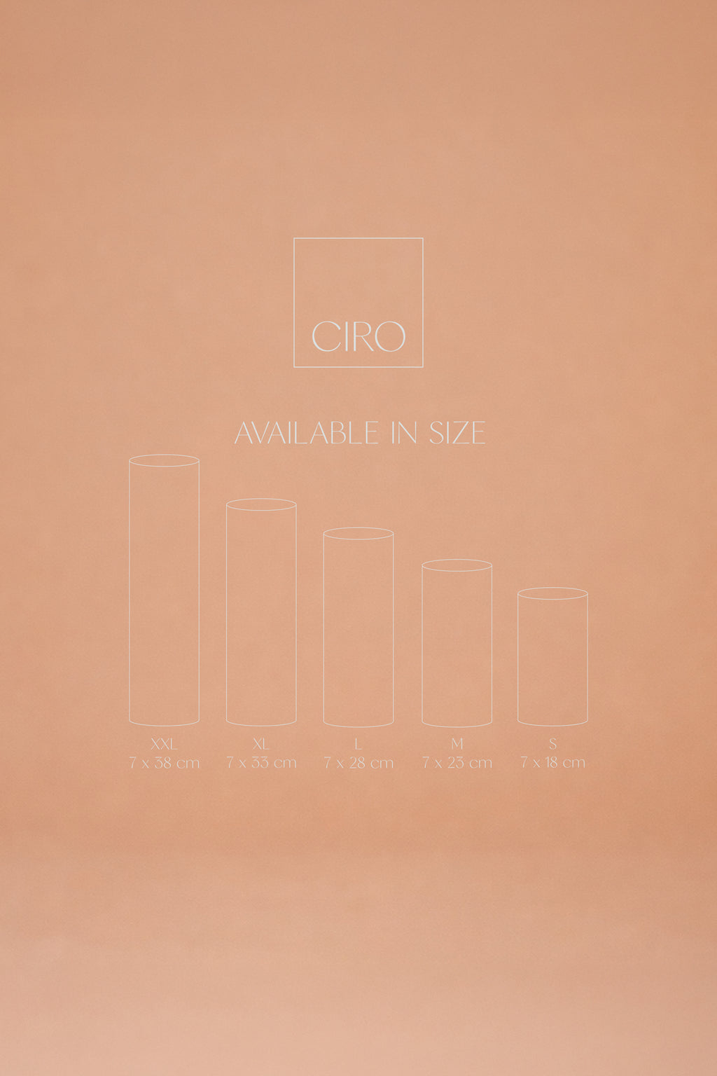 CIRO kaars Alba Regular Stone | Handgemaakt & Flameless
